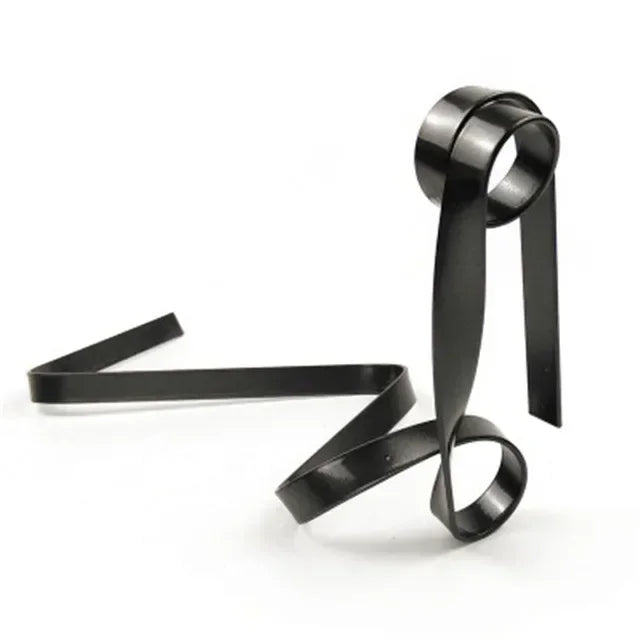 Floating Ribbon Wine Holder – Iron Bottle Display Stand for Stylish Table Décor