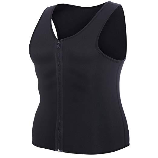 Men’s Neoprene Waist Trainer Vest – Adjustable Workout Body Shaper for Gym & Fitness Support