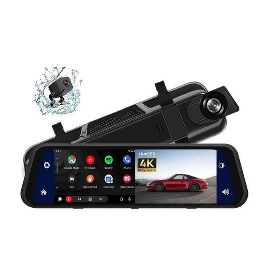 Dash Cam Mirror Screen – 1080P Full HD Dual Lens for Cars & Trucks – Record and Drive Safely