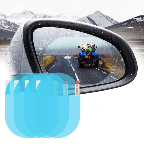 4PCS Car Rearview Mirror Rainproof Protective Film – Clear Anti-Fog & Water-Repellent Screen Protector