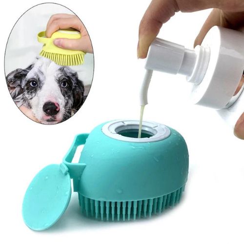 Pet Bath Brush – Soft Silicone Grooming Brush for Dogs & Cats – Gentle Clean & Massage