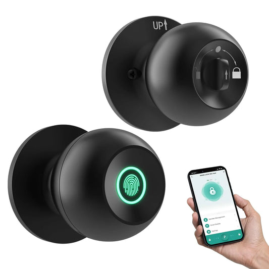 Smart Door Knob – Keyless Fingerprint Lock – Home & Office Doors – Secure & Convenient Access