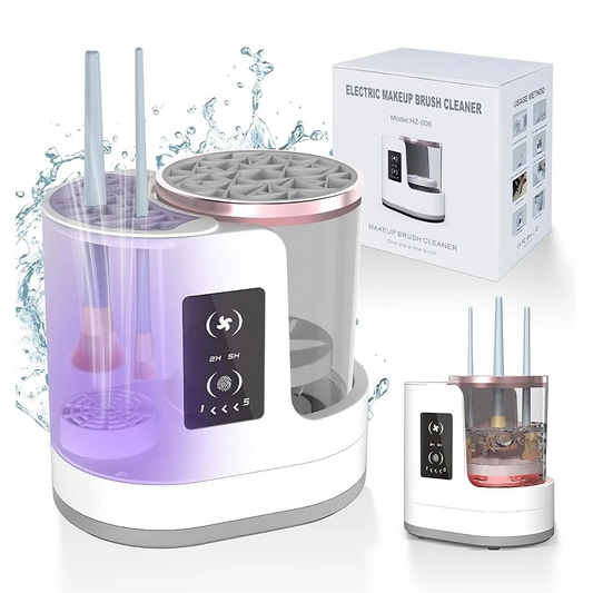3-in-1 Electric Makeup Brush Cleaner – Automatic Cosmetic Brush Cleaning & Drying Tool