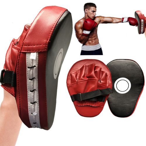 2x Punching Mitts – Durable Leather Focus Pads for Boxing & Martial Arts – Improve Speed and Accuracy