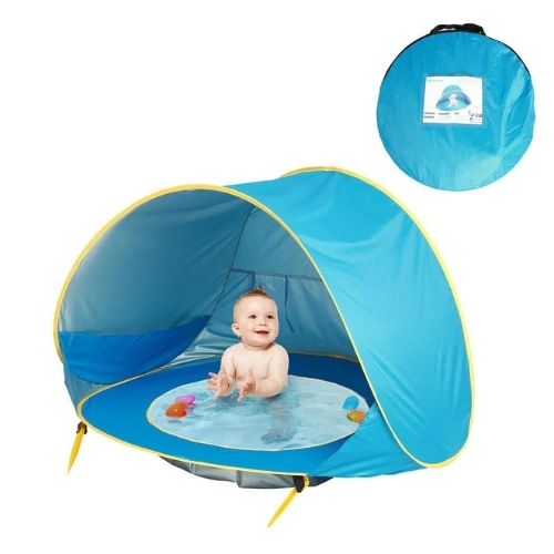 Baby Beach Tent – UV Protection Pop Up Sun Shelter for Infants & Toddlers – Portable Outdoor Shade