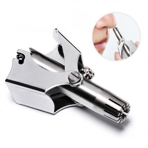 Manual Nose Hair Trimmer – Stainless Steel Grooming Tool for Safe & Precise Trimming