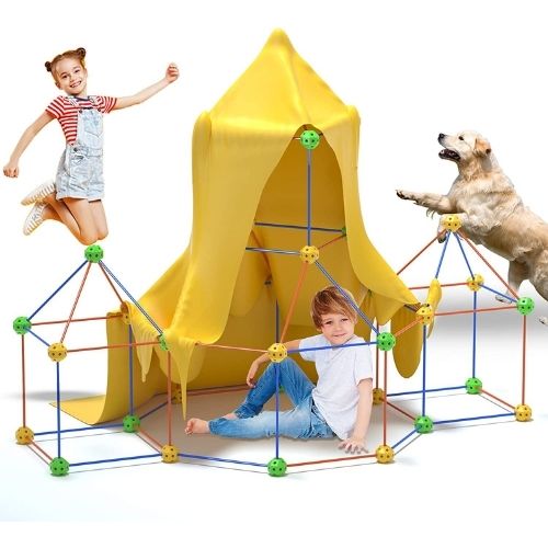 Kids Building Fortress Kit – Creative DIY Construction Set for Indoor & Outdoor Play – Boosts Imagination & STEM Learning