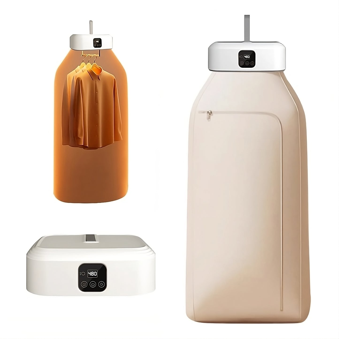 Electric Travel Clothes Dryer – Portable Folding Design for Small Spaces & Travel – Quick Drying Laundry Solution