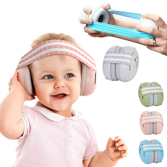 Baby Ear Noise Protection – Soft Adjustable Headphones for Travel, Sleep & Play – Comfortable Hearing Safety