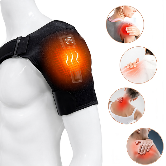 USB Heated Shoulder Brace – Adjustable Warm Compression Support for Sports & Daily Wear – Comfortable Shoulder Support