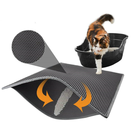 Cat Litter Mat – Waterproof Non-Slip Mat for Cats & Kittens – Keeps Floors Clean & Mess-Free