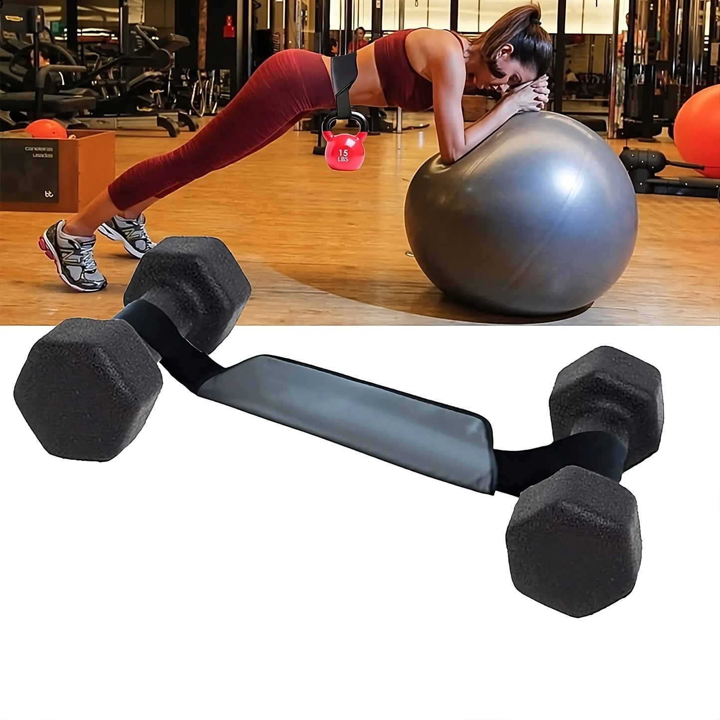 Hip Thrust Belt Glute Bridge Pad – Ergonomic Cushion for Home & Gym Glute Workouts