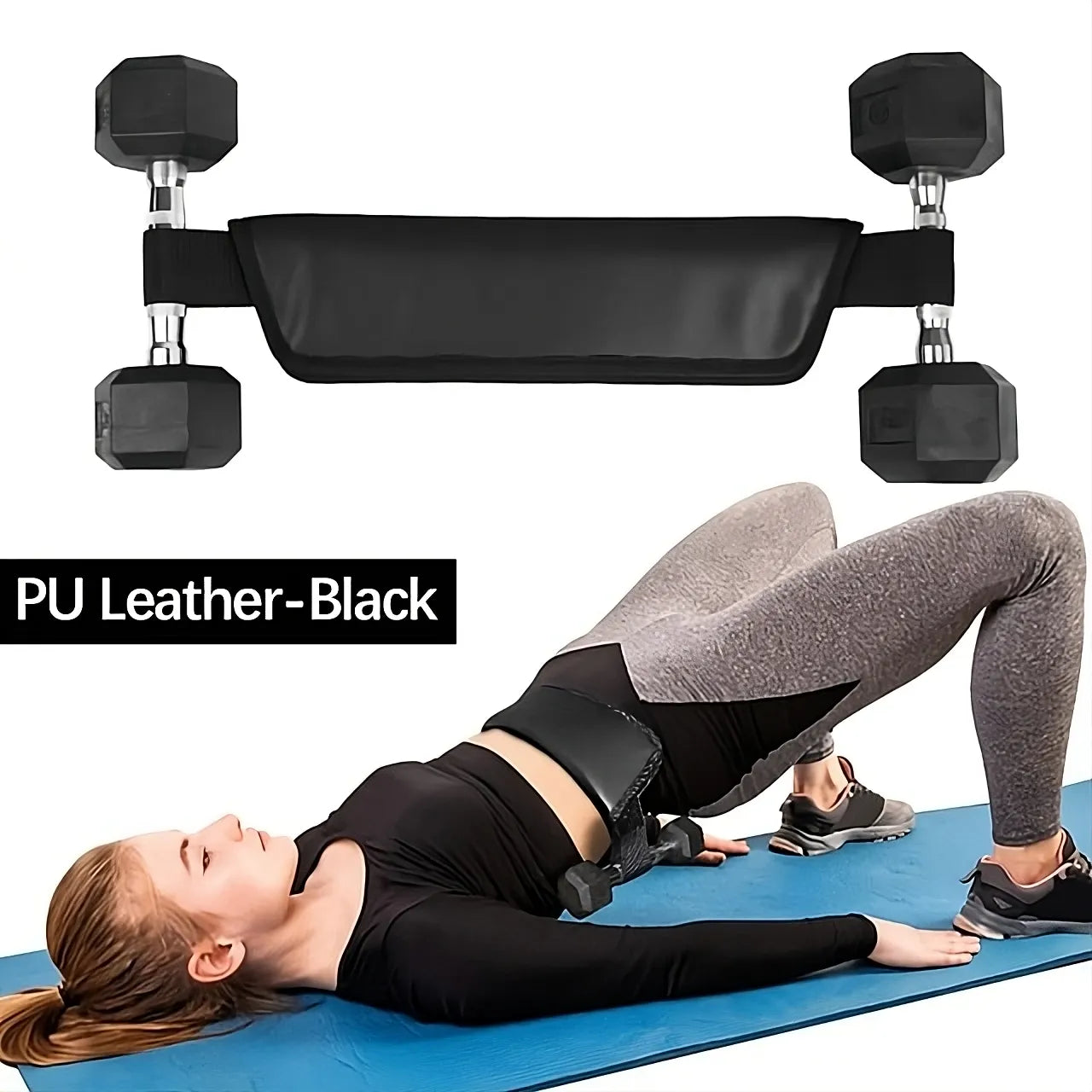 Hip Thrust Belt Glute Bridge Pad – Ergonomic Cushion for Home & Gym Glute Workouts