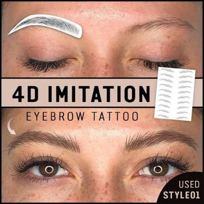 66-Piece Eyebrow Stickers – Natural-Looking, Easy-to-Apply