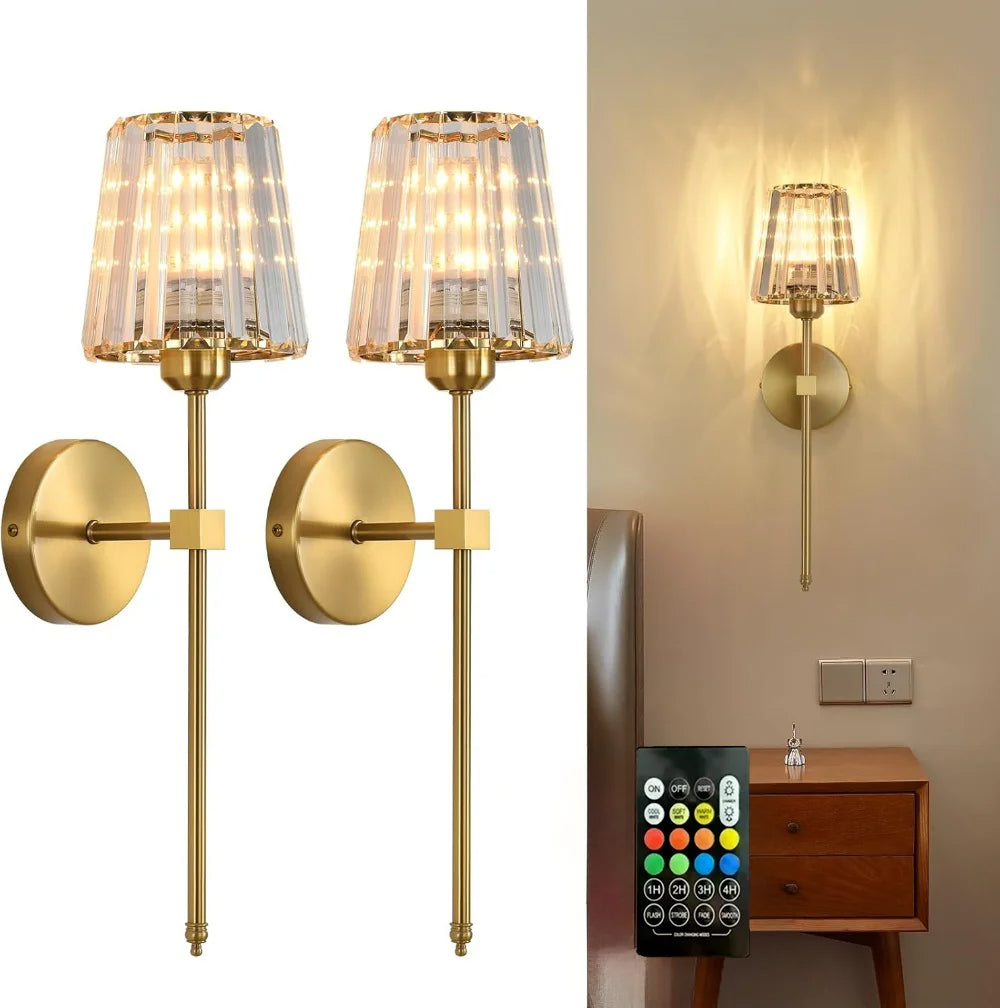 LED RGB Rechargeable Wall Lamp – Touch Control Ambient Light for Bedroom & Living Room – Adjustable Mood Lighting