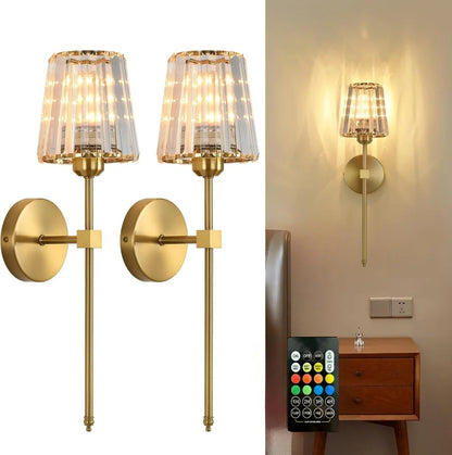 LED RGB Rechargeable Wall Lamp – Touch Control Ambient Light for Bedroom & Living Room – Adjustable Mood Lighting