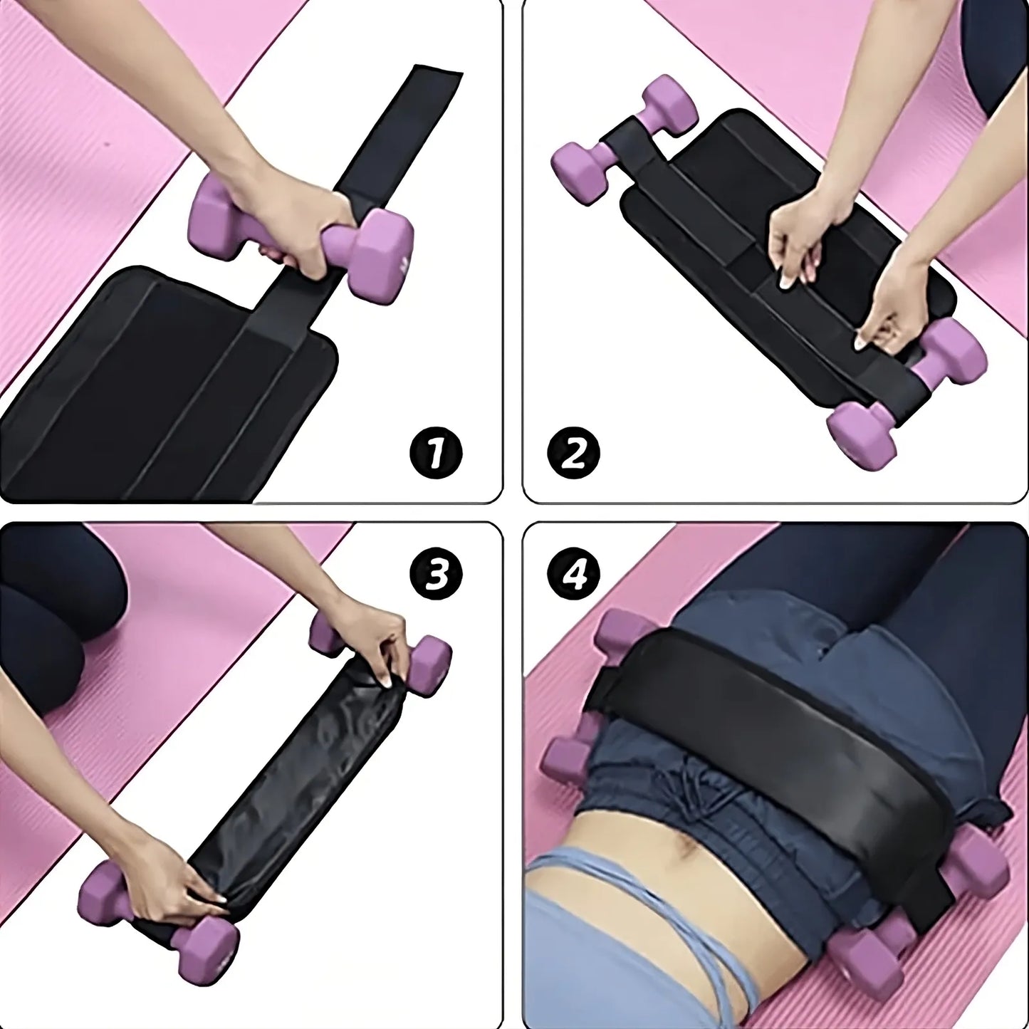 Hip Thrust Belt Glute Bridge Pad – Ergonomic Cushion for Home & Gym Glute Workouts