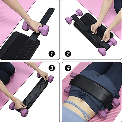 Hip Thrust Belt Glute Bridge Pad – Ergonomic Cushion for Home & Gym Glute Workouts