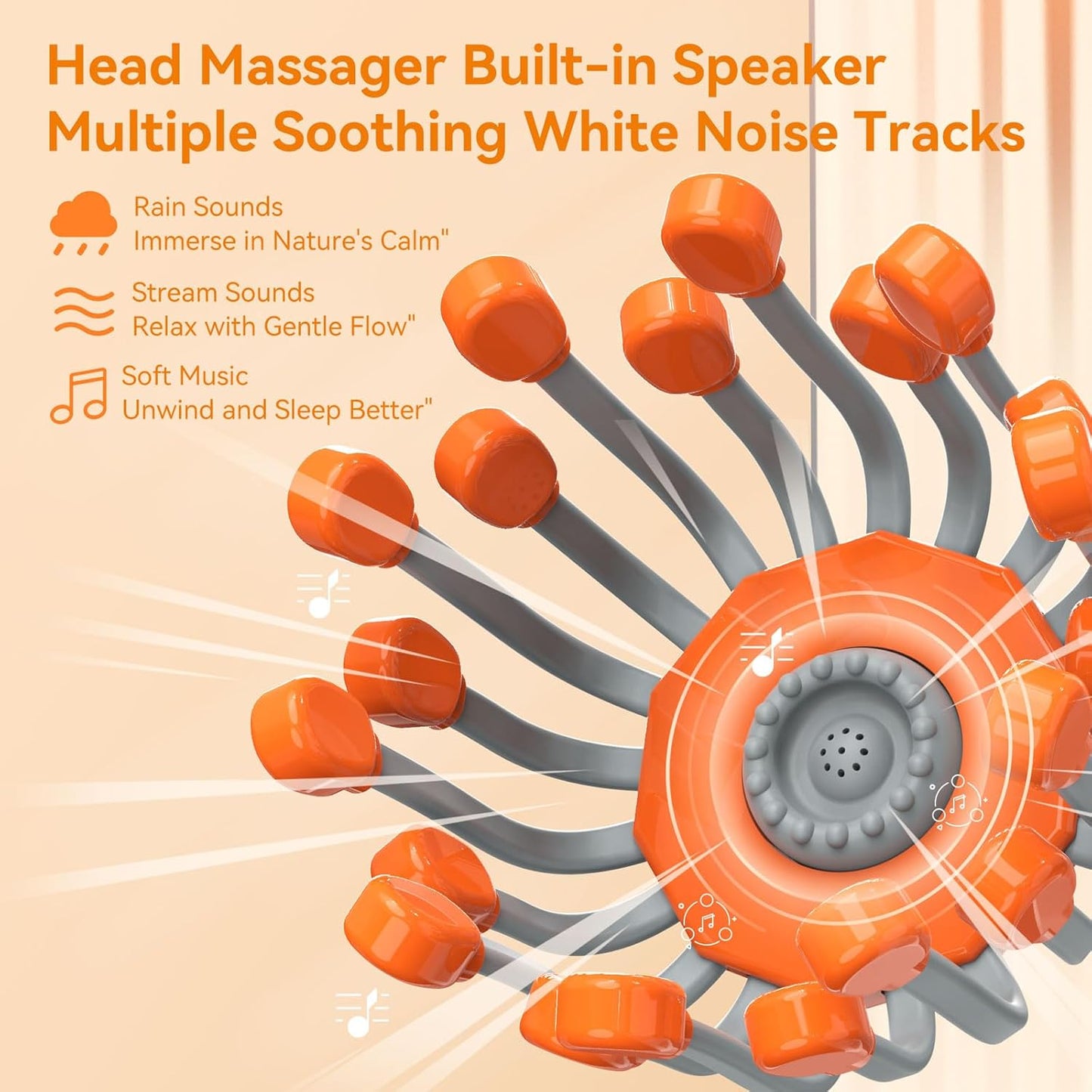 Head Massager – Portable Electric Scalp & Head Relaxation Device – Migraine Relief & Stress Reduction