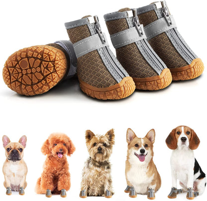 Dog Shoes for Hot Pavement – Non-Slip Protective Boots for Dogs – Keep Paws Safe & Cool