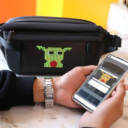 Sling Bag with LED Display – USB-Powered Smart Crossbody for Travel & Everyday Use – Stylish, Interactive & Practical