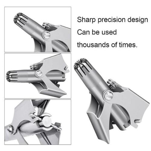 Manual Nose Hair Trimmer – Stainless Steel Grooming Tool for Safe & Precise Trimming