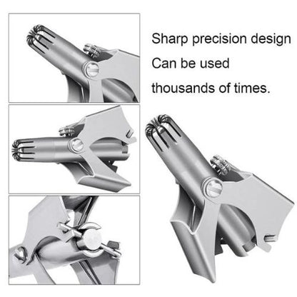 Manual Nose Hair Trimmer – Stainless Steel Grooming Tool for Safe & Precise Trimming