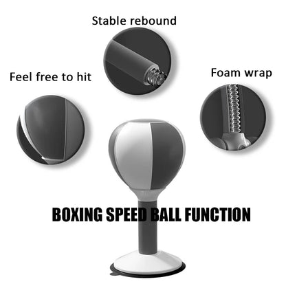 Sit-Up Boxing Reflex Trainer – Adjustable Punching Ball for Core, Speed & Fitness Training