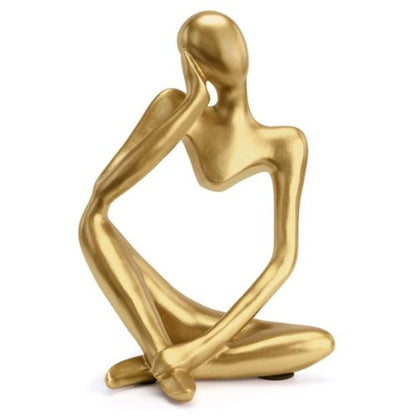 Abstract Thinker Statue – Nordic Style Art Sculpture for Modern Home Décor