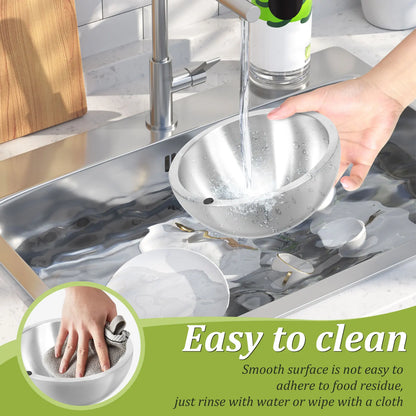 Stainless Steel Cooling Bowl – Double Wall Chilling Bowl for Food & Drink Preparation