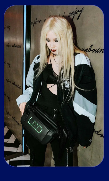 Sling Bag with LED Display – USB-Powered Smart Crossbody for Travel & Everyday Use – Stylish, Interactive & Practical