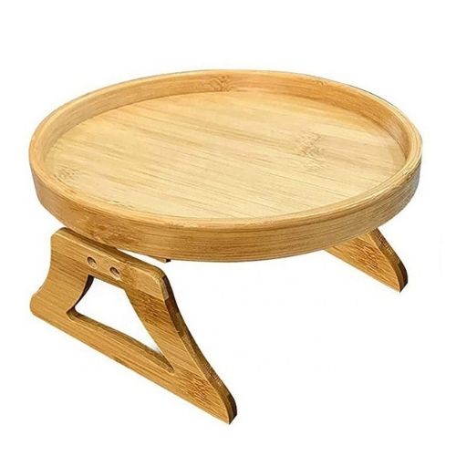 Sofa Armrest Tray with Non-Slip Base – Couch Arm Table for Drinks, Snacks & Remotes – Space-Saving Living Room Organizer