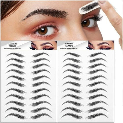 66-Piece Eyebrow Stickers – Natural-Looking, Easy-to-Apply