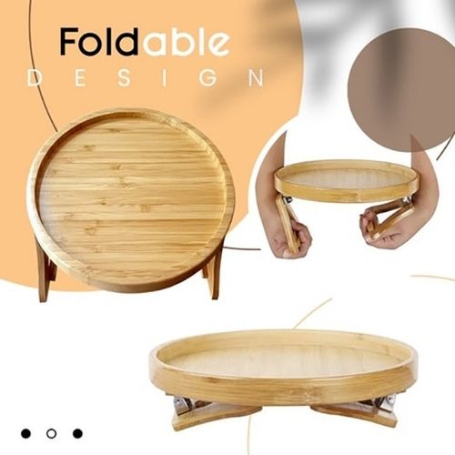 Sofa Armrest Tray with Non-Slip Base – Couch Arm Table for Drinks, Snacks & Remotes – Space-Saving Living Room Organizer