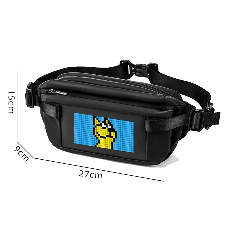 Sling Bag with LED Display – USB-Powered Smart Crossbody for Travel & Everyday Use – Stylish, Interactive & Practical