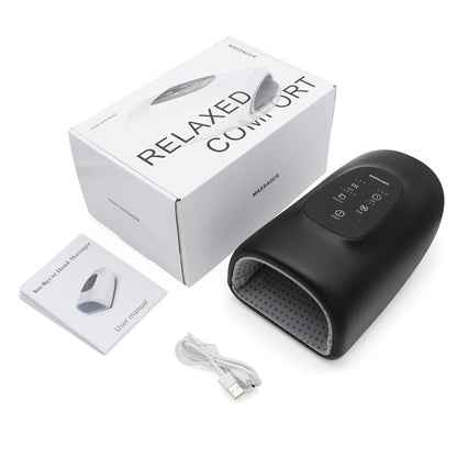 Wireless Electric Hand Massager with Compression & Heat | Rechargeable Hand Therapy Device for Relaxation & Comfort
