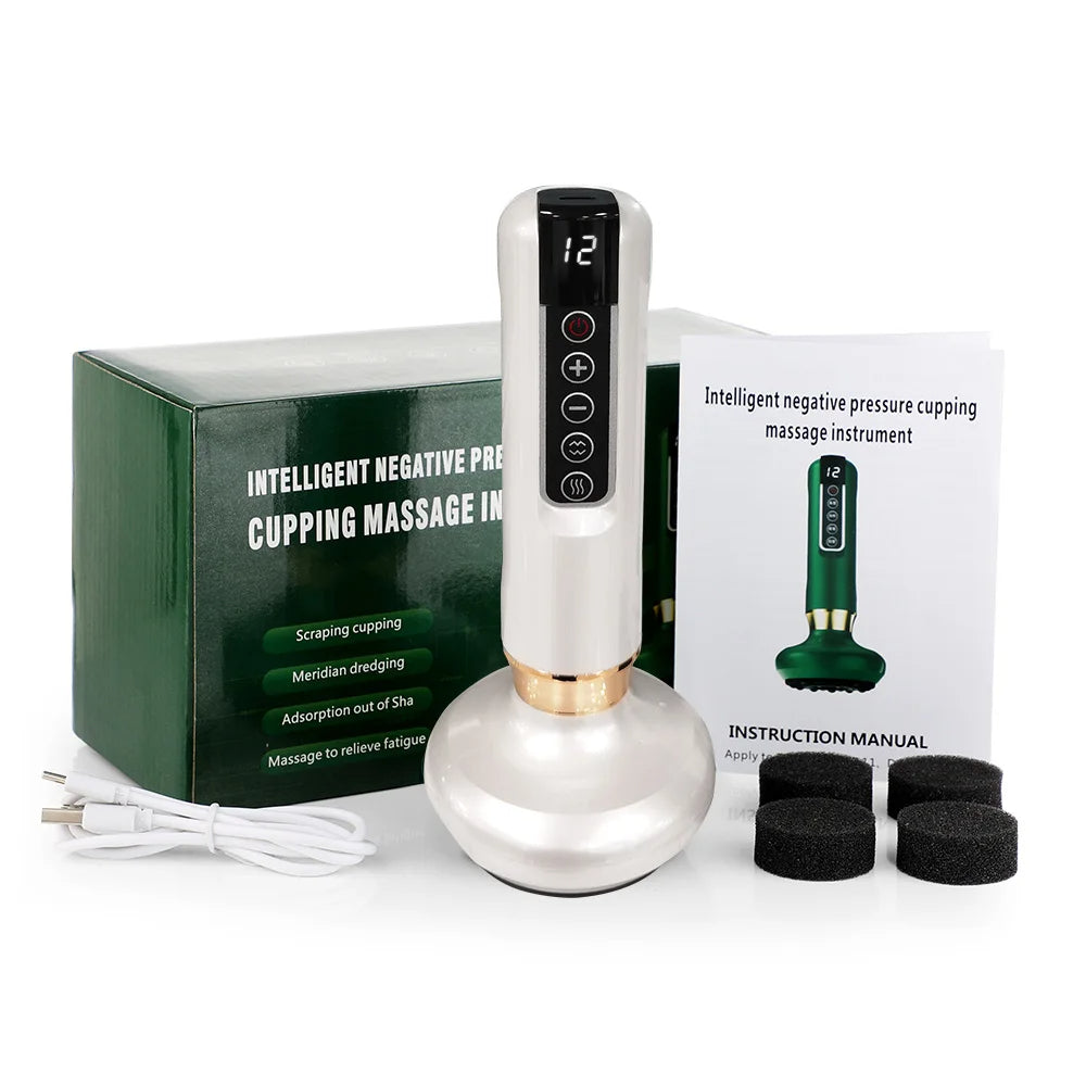 Intelligent Infrared Cupping Massager – Electric Handheld Therapy Device for Home & Office – Relieves Muscle Tension & Promotes Relaxation