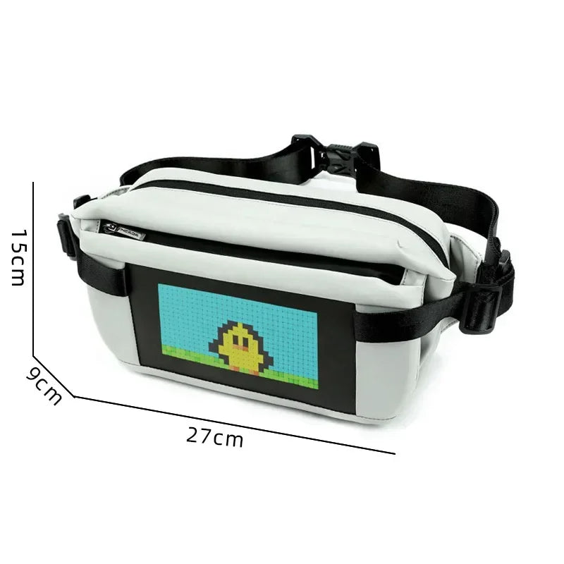 Sling Bag with LED Display – USB-Powered Smart Crossbody for Travel & Everyday Use – Stylish, Interactive & Practical