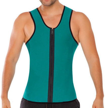Men’s Neoprene Waist Trainer Vest – Adjustable Workout Body Shaper for Gym & Fitness Support
